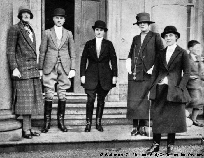Ladies At The Hunt Ball Meet, Whitfield Court