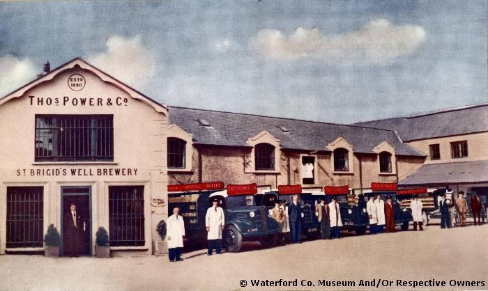 Power's Brewery Staff And Delivery Trucks, Dungarvan