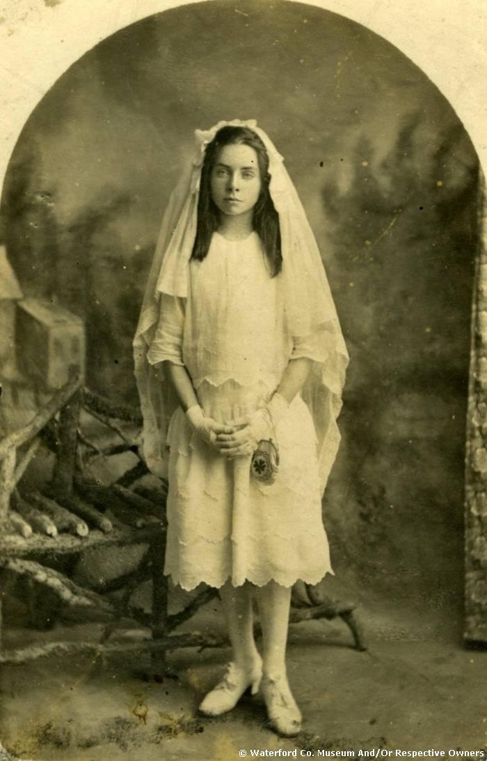 Young Girl In Confirmation Dress, Keohan's Studio, Dungarvan