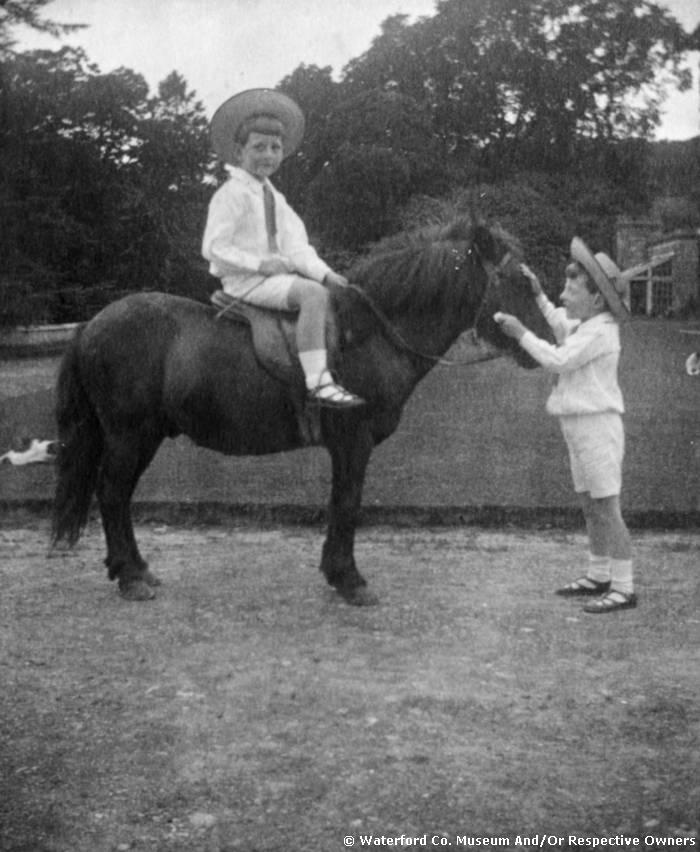Boys And Pony At Whitfield Court, Kilmeaden