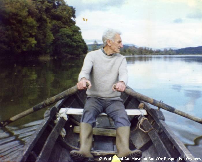 Jack Whelan In A Rowing Boat On The River Blackwater