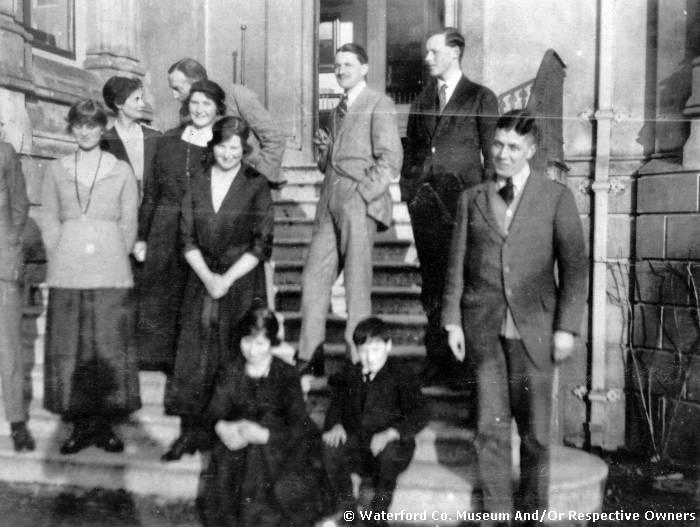 Group At Entrance Steps, Curraghmore House, Portlaw