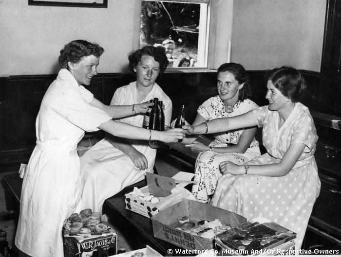 Ladies Drinking Orange At Ring College