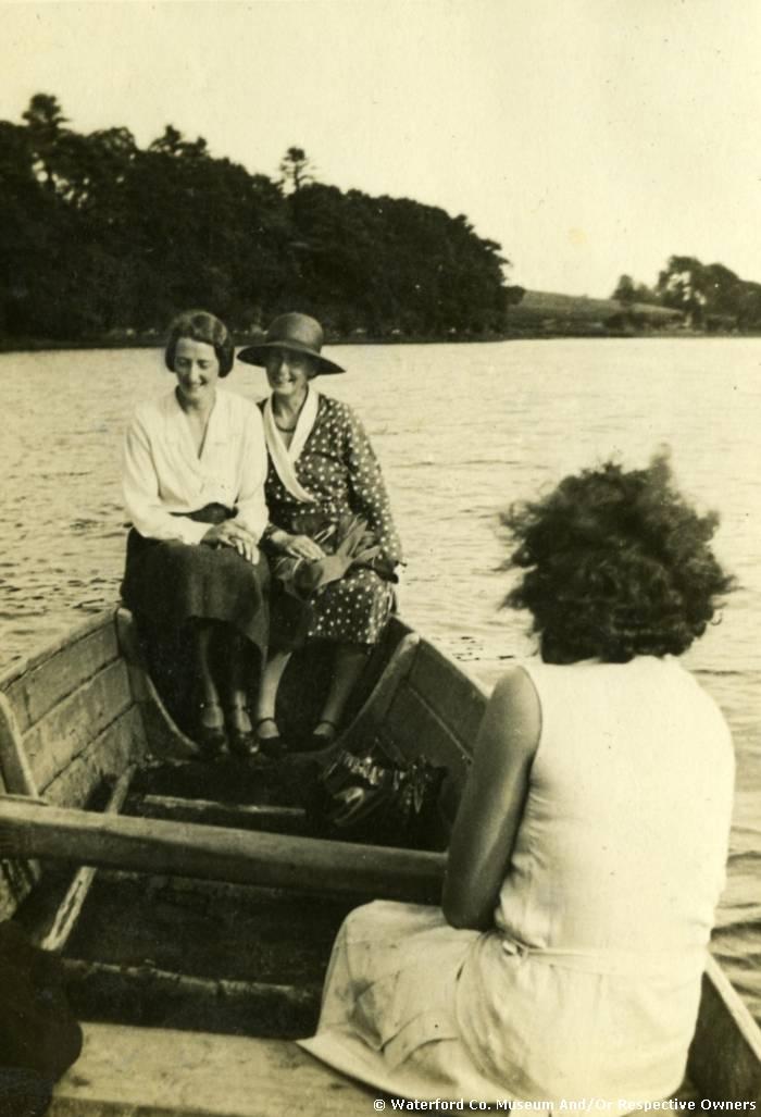 Two Ladies Boating On The River Blackwater