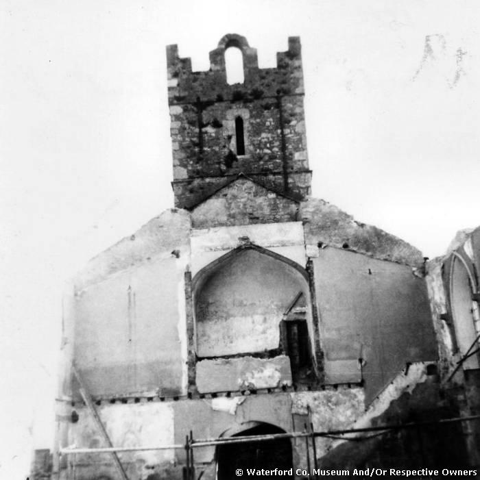 Interior Gable Of Abbeyside Parish Church During Renovation