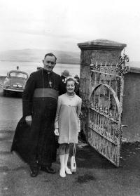 Bishop Michael Russell With Sheena Sullivan On Confirmation Day