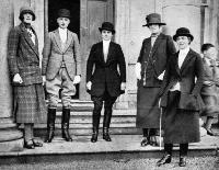 Ladies At The Hunt Ball Meet, Whitfield Court