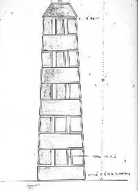 Technical Drawing Of The Erin&rsquo;s Hope Monument, Helvick, Ring