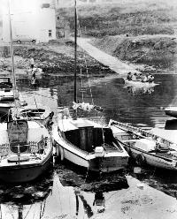 Boats Moored At Helvick Harbour