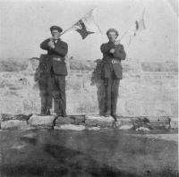 Two Republicans With Flags
