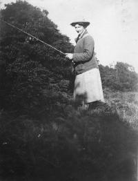 Margie Thymne Fishing On The River Clodiagh