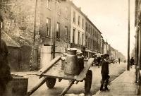 Churns On Cart, Coolnagour Dairy, Dungarvan