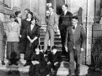 Group At Entrance Steps, Curraghmore House, Portlaw