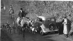 Hunt Passing A Car On A Country Road